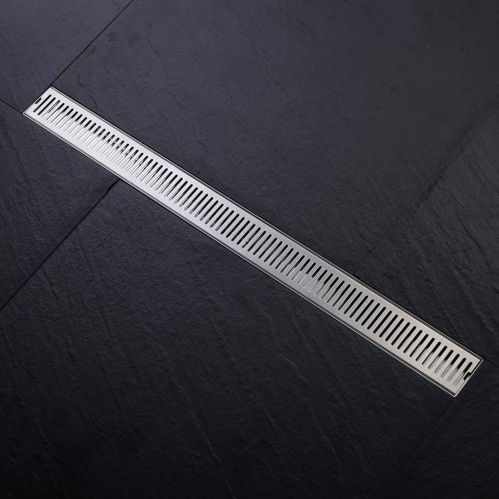 24 Inch Brushed Nickel Stainless Steel Linear Shower Drain