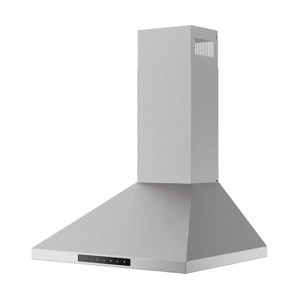 24 in. Wall Mounted Range Hood in Stainless Steel