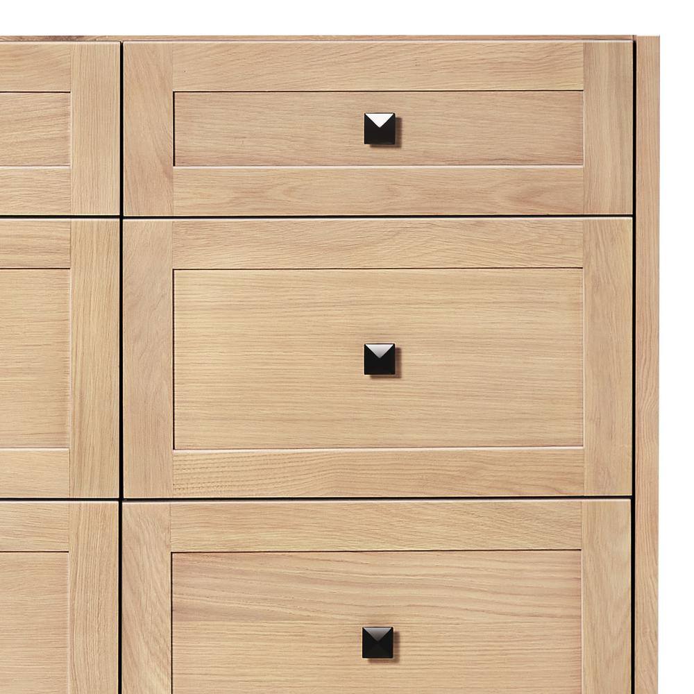 Monroe 67" Light Oak Single Vanity with White Quartz Top