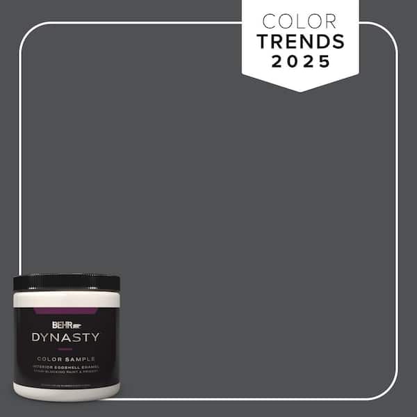 BEHR DYNASTY 8 oz. #PPU18-01 Cracked Pepper One-Coat Hide Eggshell Enamel Stain-Blocking Interior Paint & Primer Sample