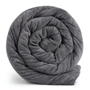Costway Grey 100% Cotton with Super Soft Crystal Cover 48 in. x 72 in.15  lbs. Weighted Blanket HT1042 - The Home Depot