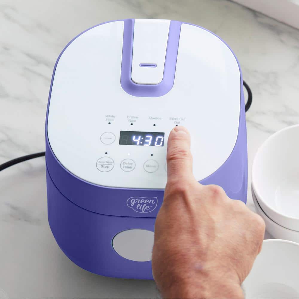 Periwinkle Electric Non-Stick Rice and Grain Cooker