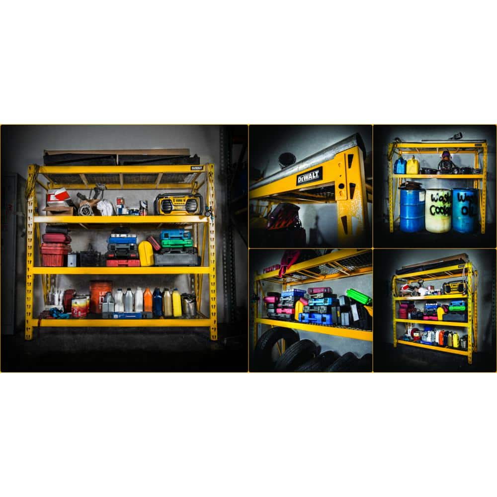 DeWalt 6-Foot Yellow Industrial 4-Shelf Storage Rack