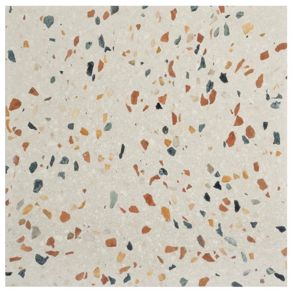 Terraforma 24 in. x 24 in. Honed Beige Gold Marble Terrazzo Large Format Wall and Floor Tile (7.75 sq. ft./Case)-2 Pack price history on PriceWatchPro