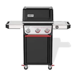 Spirit EP-325 3-Burner Liquid Propane Gas Grill in Black with Sear Zone and Weber Works Compatibility