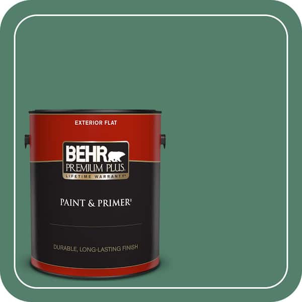 BEHR PREMIUM PLUS 1 gal. #M430-6 Park Bench Flat Exterior Paint & Primer