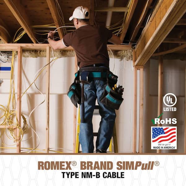 250 ft. 14/2 Romex SIMpull Solid NM-B W/G Wire