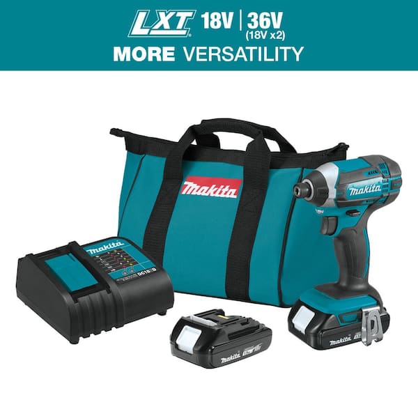 1.5 Ah 18V LXT Lithium-Ion Compact Cordless 1/4 in. Variable Speed Impact Driver Kit