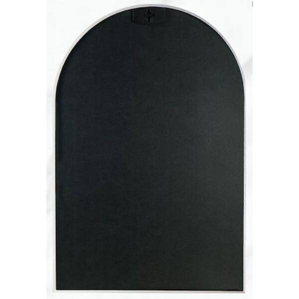 Dandridge Matte Black Metal 24 x 39 Arch Top Wall Mirror - #310H1