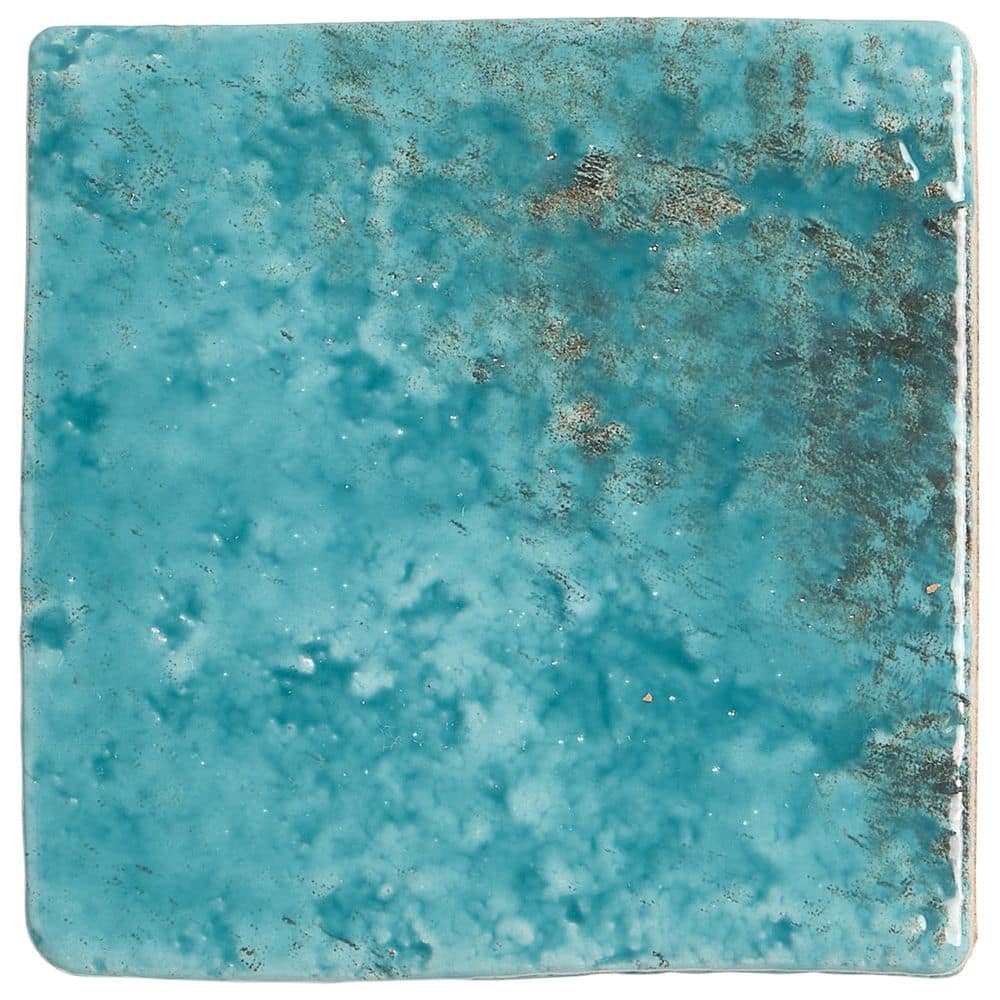 Elara Lagoon Blue 4.72 in. x 0.43 in. Glossy Textured Porcelain Floor and Wall Tile Sample price history on PriceWatchPro