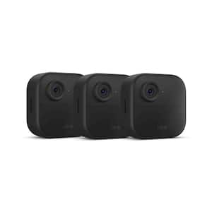 Outdoor 4 (4th Gen) Wireless Outdoor Smart Home Security Camera System with 3 Cameras, up to 2-Year Battery Life (Black)