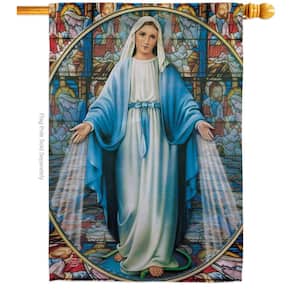 28 in. x 40 in. Our Lady of Grace Religious House Flag Double-Sided Decorative Vertical Flags
