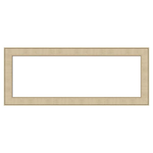 Amanti Art Classic Honey Silver 40 in. x 16 in. Polystyrene Framed Dry Erase Magnetic Memo Board