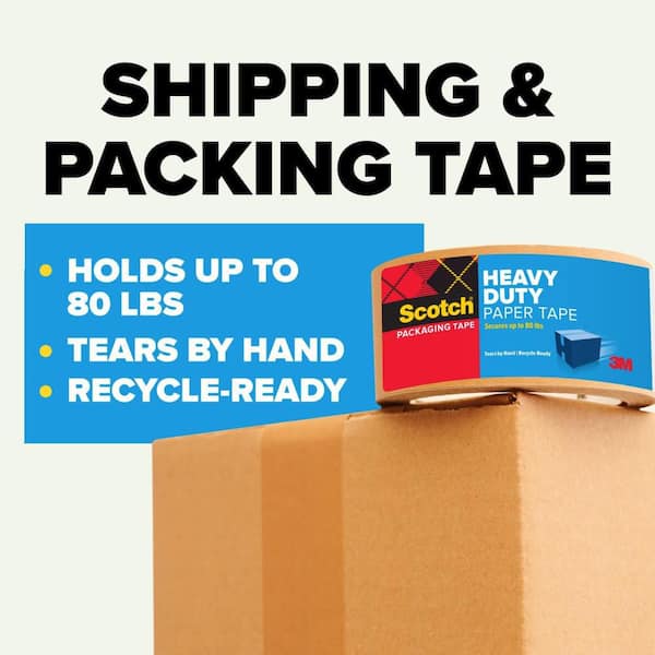 Box Lock 1.88 in x 25 yd. Paper Packaging Tape