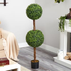 Best Artificial 5ft 150cm Boxwood Double Twist Topiary Spiral Outdoor Tree Plant 