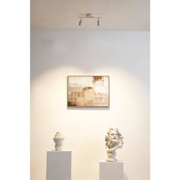 Litecraft 2 Metre Kitchen Track Light With 6 Harlem Fixture & LED Bulbs - White | UK