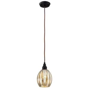 Danica 1-Light Oiled Bronze Ceiling Mount Pendant