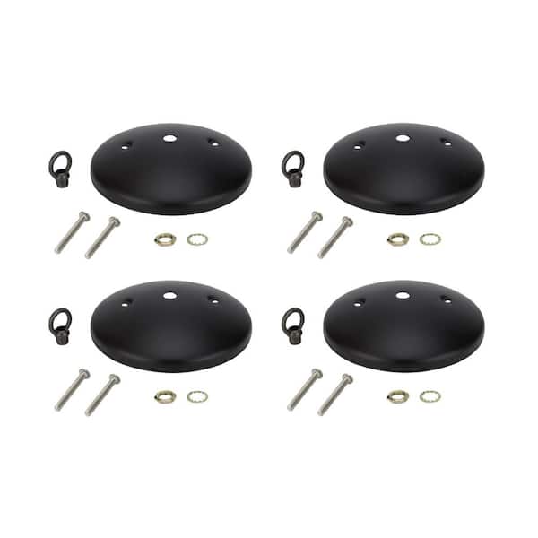 Aspen Creative Corporation 5 in. Oil Rubbed Bronze Modern Canopy Kit (4-Pack)  21502-4 - The Home Depot