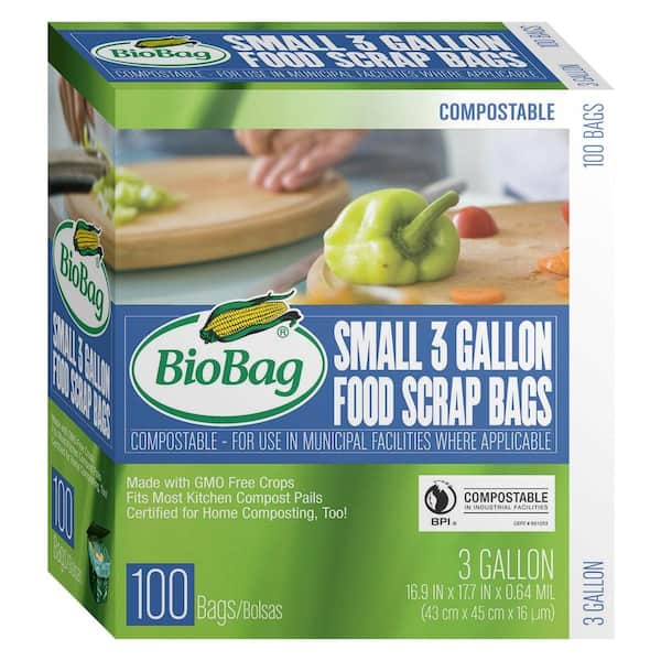 BioBag 3 Gal. Food Scrap Bags (100-Count)