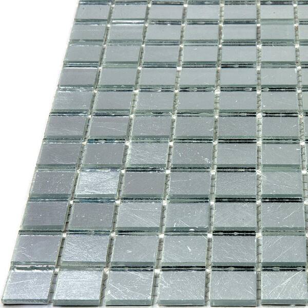 Apollo Tile (Sample) Floor and Wall Tile Flint Gray 4-in x 4-in Glossy Glass Wall Tile
