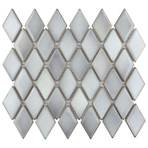 Hudson Kite Grey Eye 10-1/4 in. x 11-3/4 in. Porcelain Mosaic Tile (8.6 sq. ft./Case)