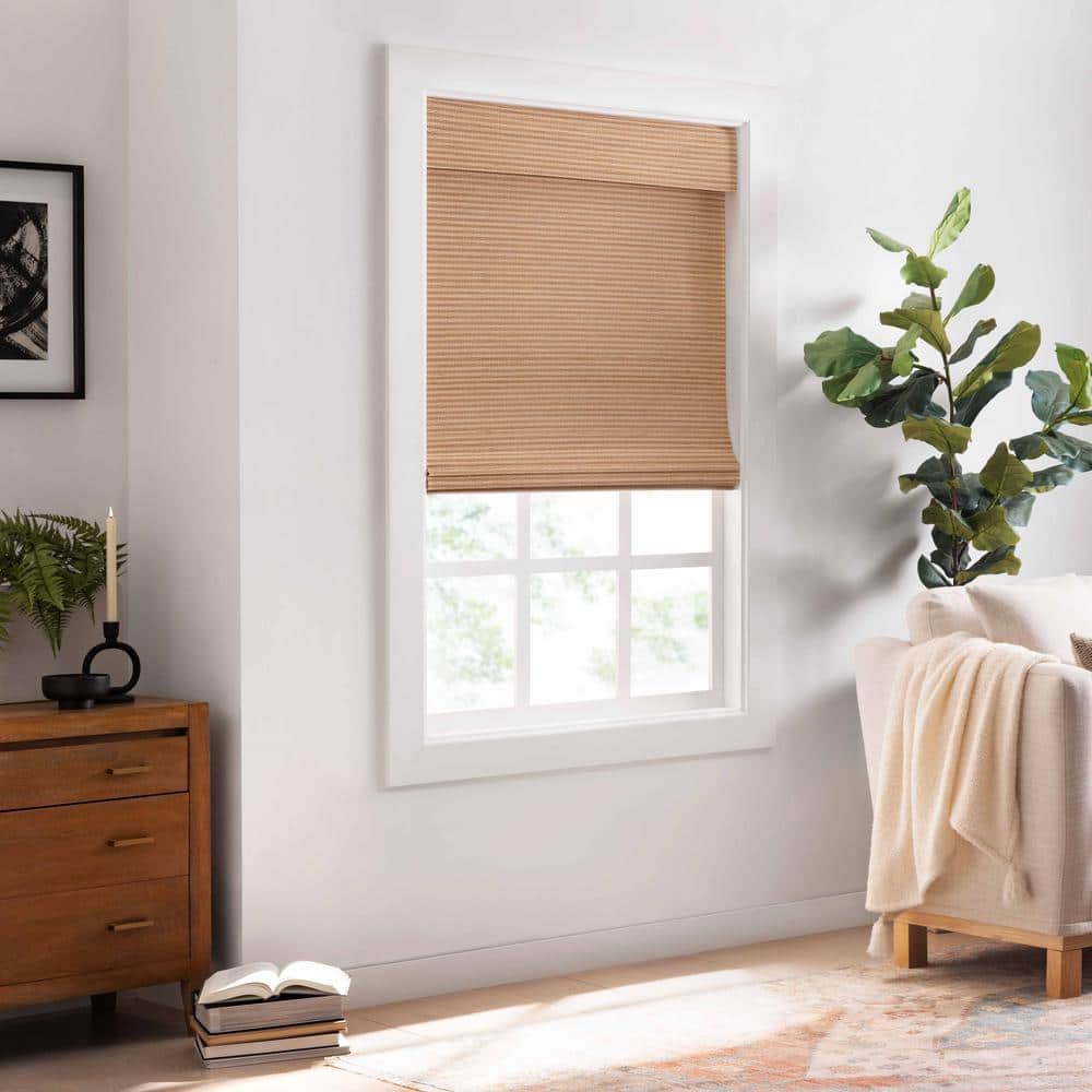 Natural Bamboo Cordless Roman Shade 23" x 72"