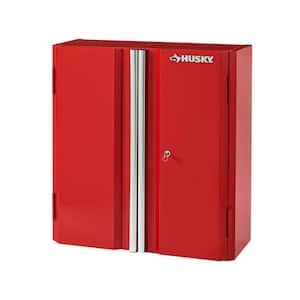 Ready-to-Assemble 24-Gauge Steel Wall Mounted Garage Cabinet in Red (28 in. W x 29.7 in. H x 12 in. D)