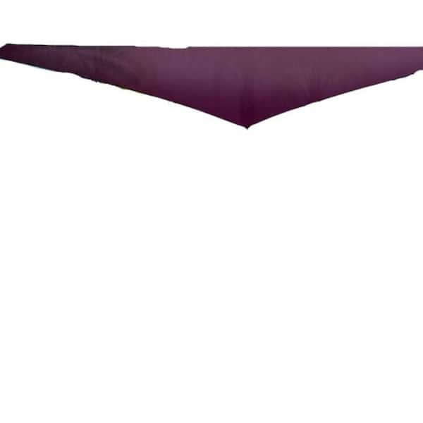 cenadinz 9.84 ft. Sunshade Patio Cover Shade Canopy Camping Sail Awning Sail Sunscreen Shelter Triangle Cover, Purple