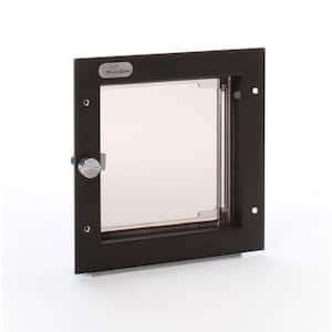 6.5 in. x 7.25 in. Small Bronze Wall Mount Cat or Small Dog Door Requires No Replacement Flap