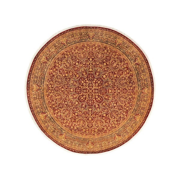 Solo Rugs Mogul One-of-a-Kind Traditional Red 6 ft. 1 in. x 6 ft. 1 in. Oriental Area Rug