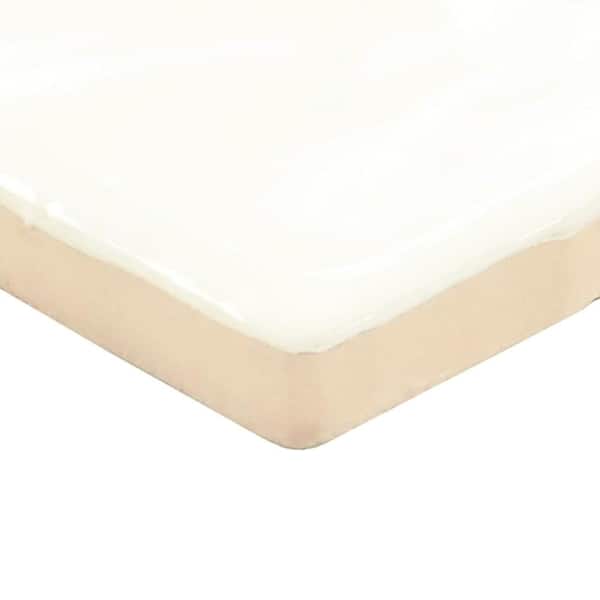 Daltile LuxeCraft White 2 in. x 20 in. Glazed Ceramic Wall