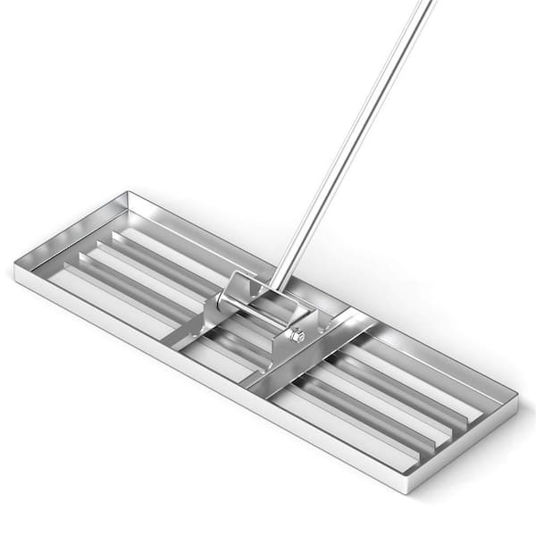 67 in. Lawn Leveling Rake Heavy-Duty Level Lawn Tool for Garden Backyard/Lawn Silver