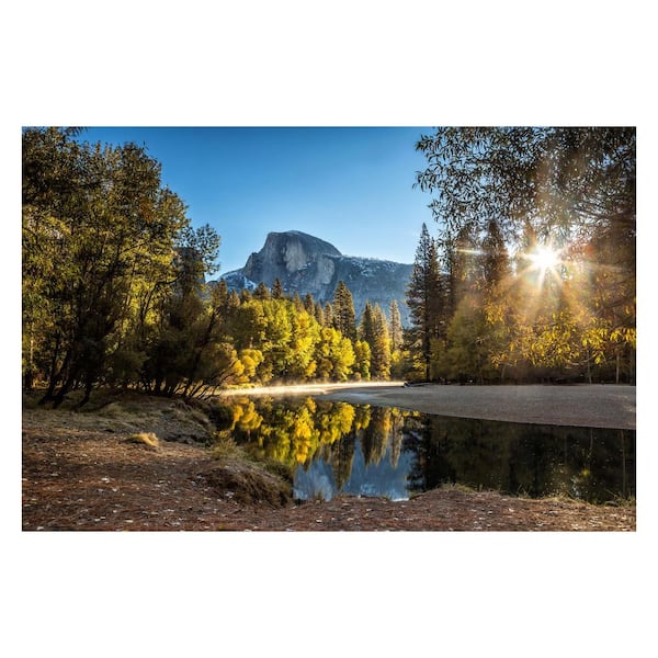 Yosemite Home Decor Tempered Glass Series "Morning in Paradise" Tempered Glass Wall Art