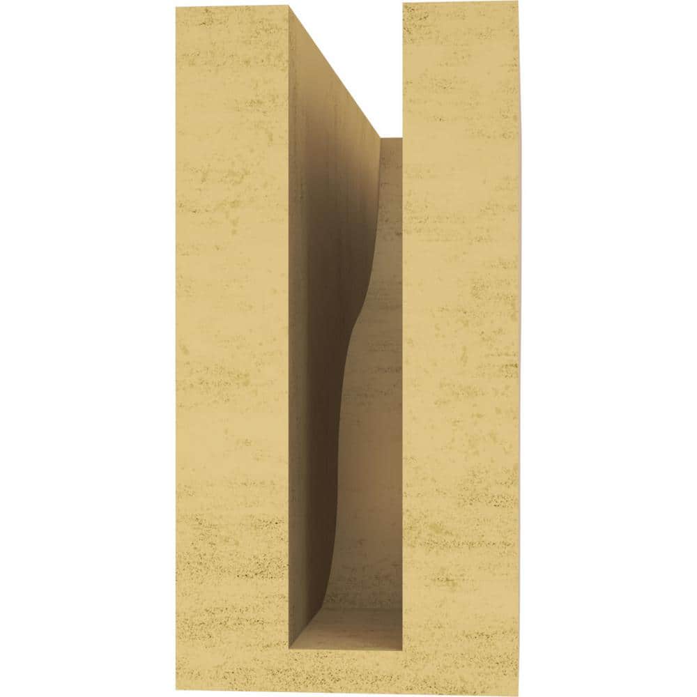 Primed Tan 9" Faux Cedar Woodgrain Corbel
