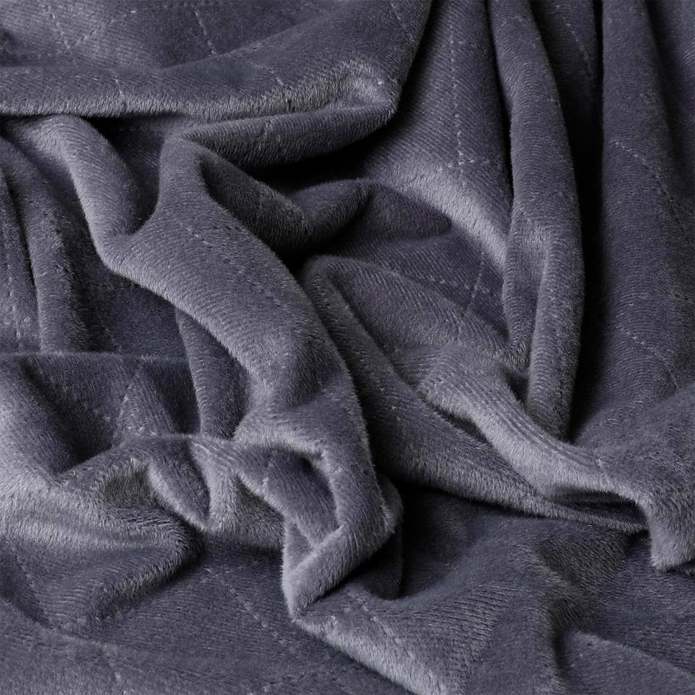 Gray Ultra-Soft Plush Weighted Blanket 60" x 80" - 20 lbs