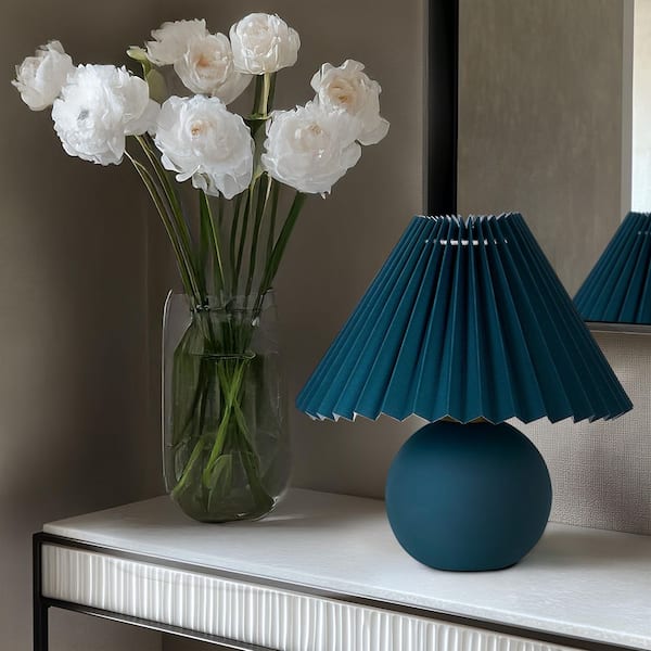 Brightech Serena 10 in LED Matte Teal Green Midcentury Round Globe