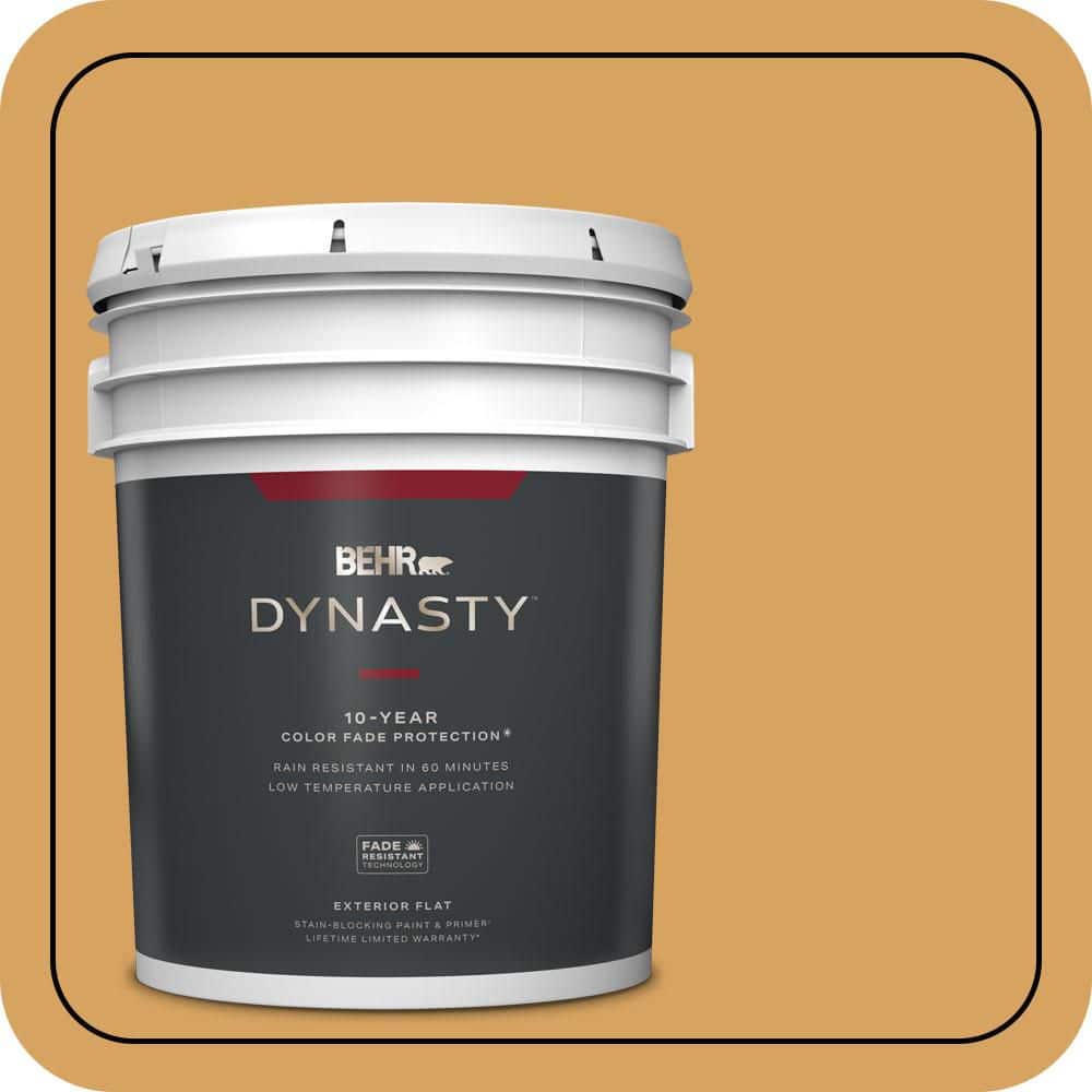 5 gal. #MQ4-10 Amber Brew Flat Exterior Stain-Blocking Paint & Primer price history on PriceWatchPro