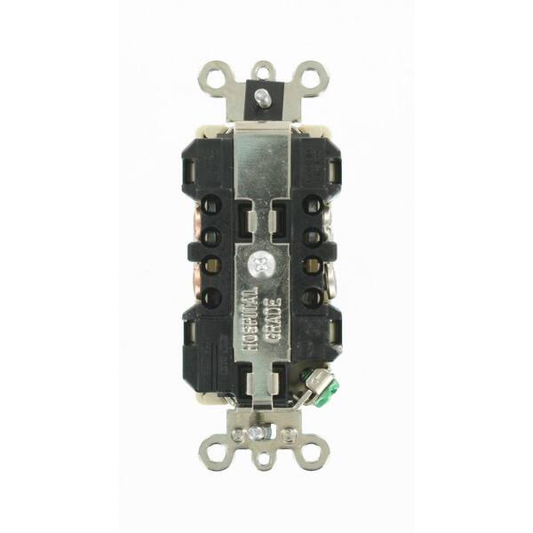 Hospital Grade Back and Side Wired Decora Plus Duplex Receptacle Self ...