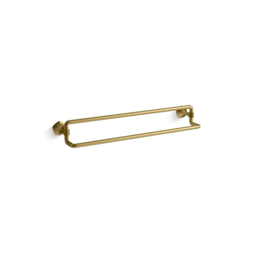 Occasion 24" Gold Brass Double Towel Bar