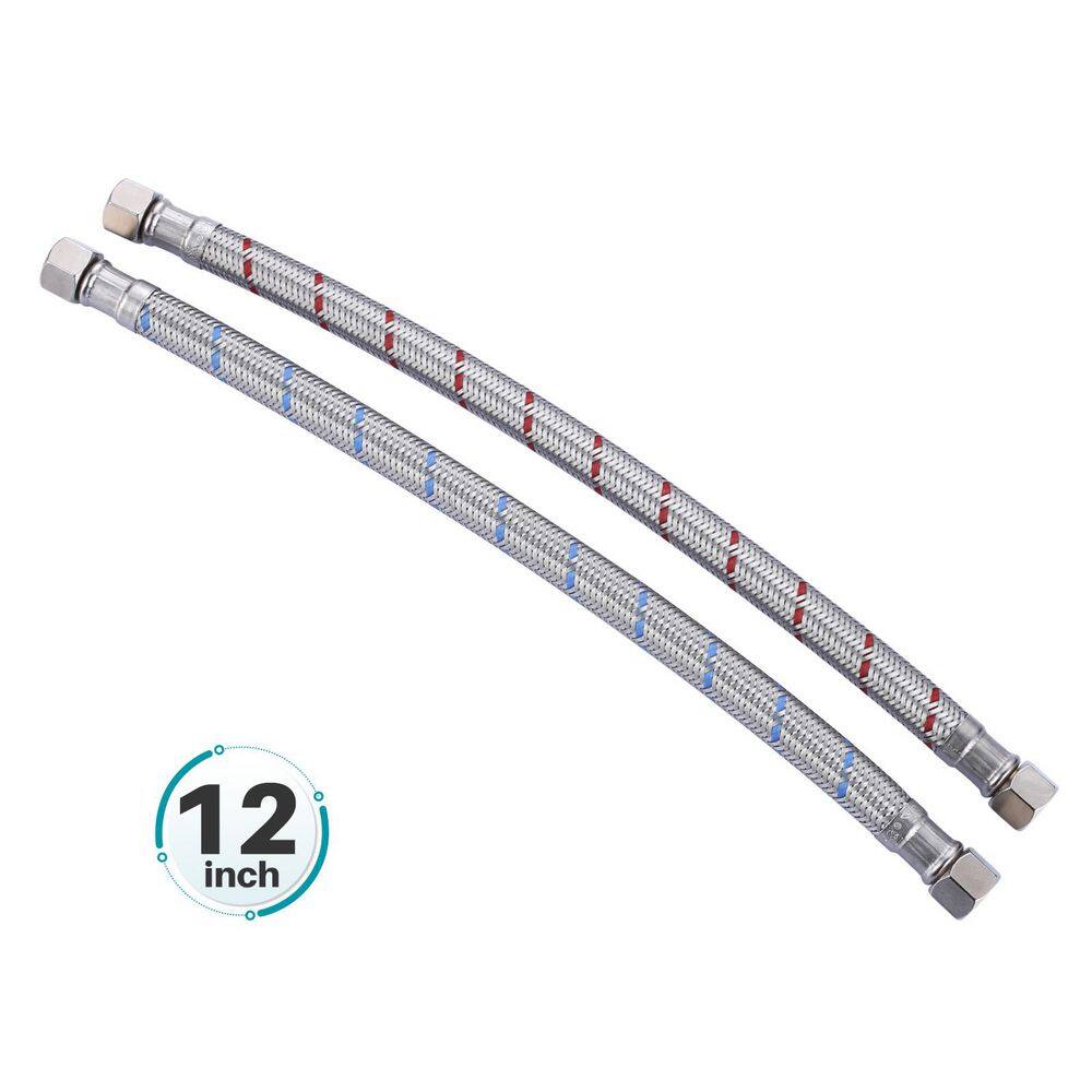 3/8 x 3/8 in. Comp Stainless Steel Compression Braided Faucet Hose Connector Supply Lines price history on PriceWatchPro