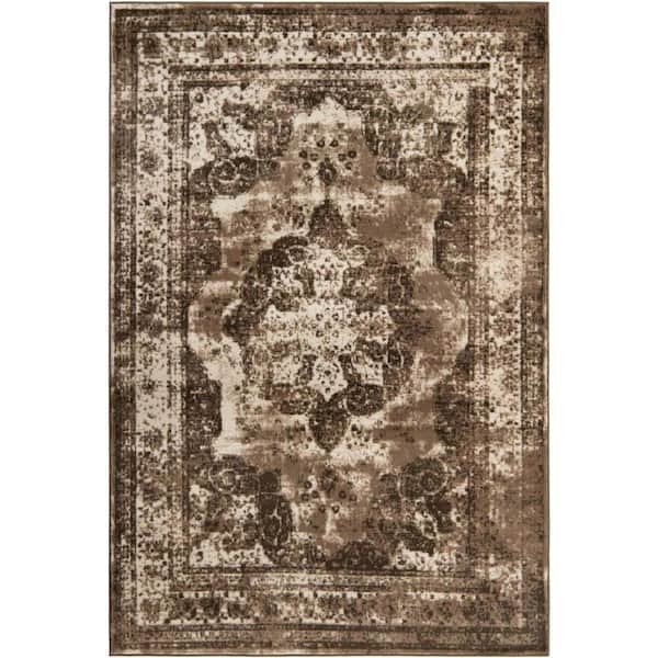 Unique Loom Sofia Salle Garnier Light Brown 6' 0 x 9' 0 Area Rug