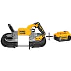 20-Volt MAX XR Cordless Brushless Deep Cut Band Saw with (1) 20-Volt Battery 5.0Ah