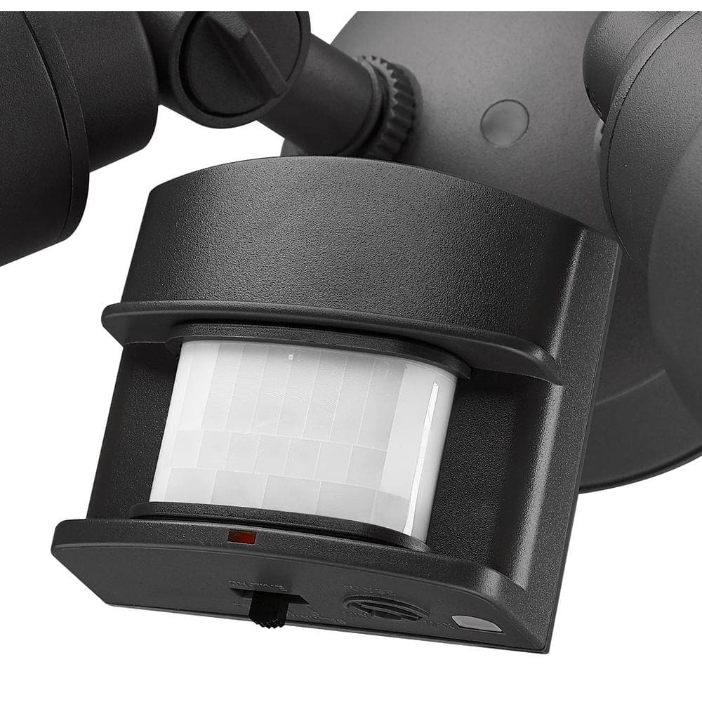 Matte Black Aluminum 24W Integrated LED Security Floodlight