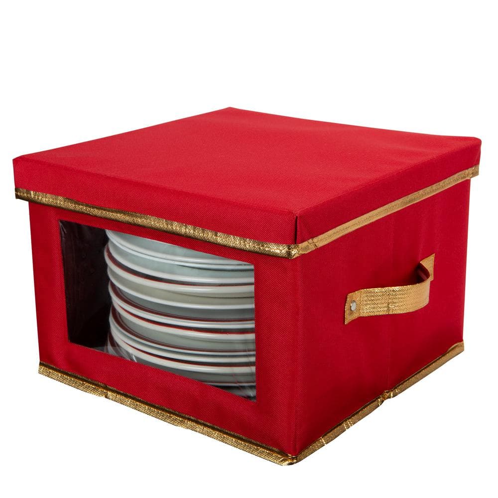 2 Set-Storage Containers, Dinnerware Storage Box w/ 12 Felt Dividers, Hold  24 Plates (12x12 inches) - Storage Bins & Baskets - Frisco, Texas, Facebook Marketplace