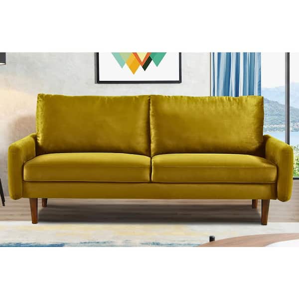Kalum 70 in. Wide Square Arm Velvet M...