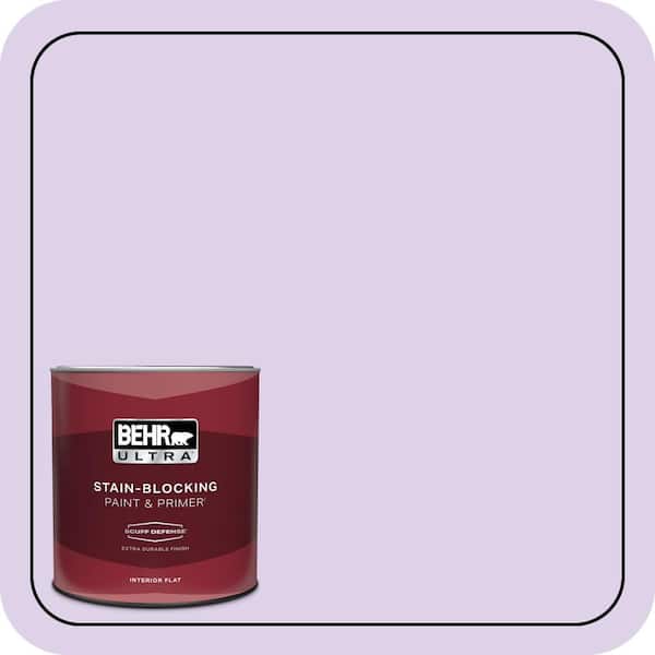 BEHR ULTRA 1 qt. #P570-1 Teary Eyed Extra Durable Flat Interior Paint & Primer