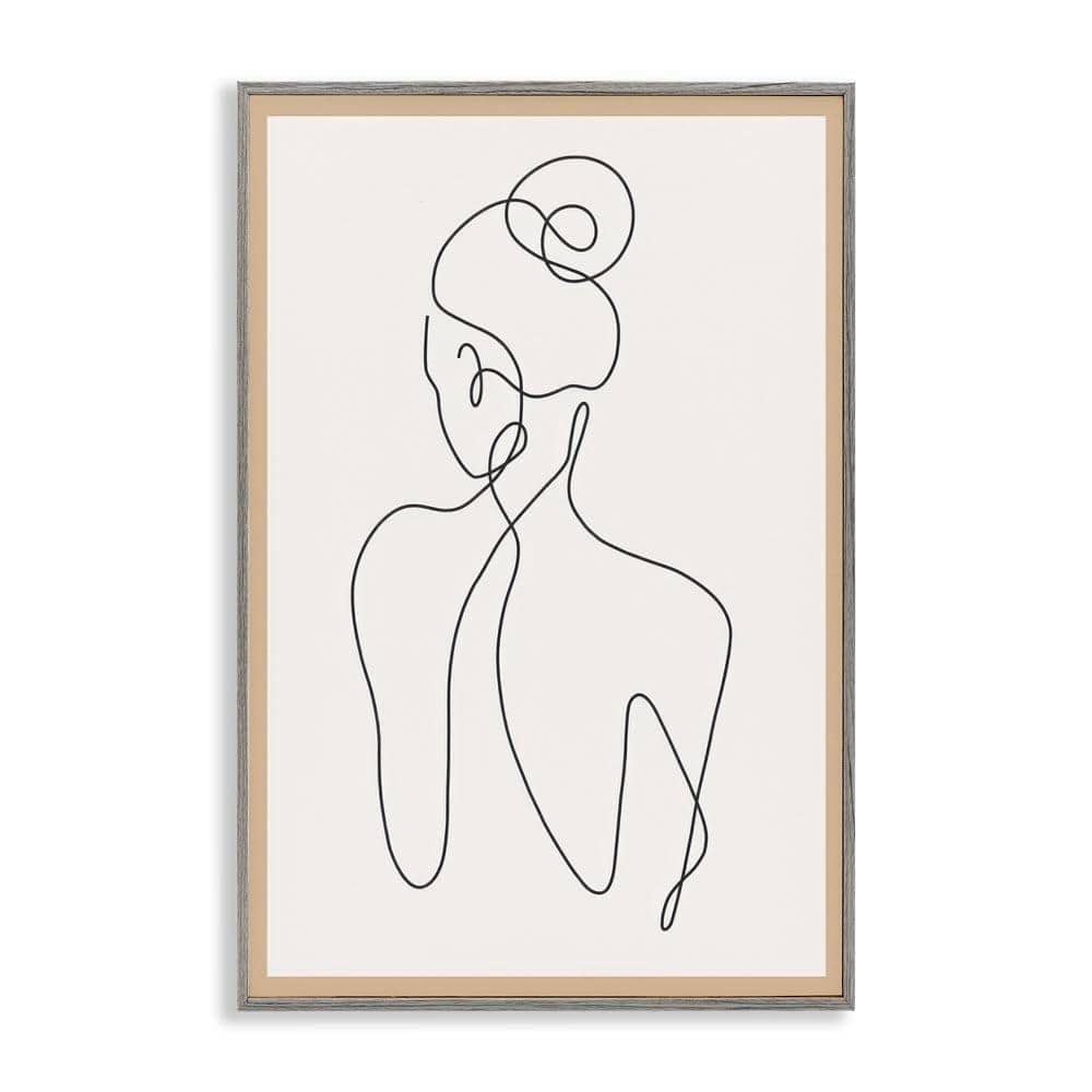 Dunkwell「sketches 24」 Stupell Industries Minimal Woman Line Drawing by LSR Creative