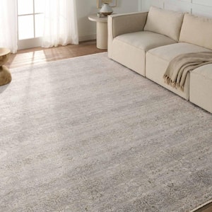 Wayreth Taupe/Silver 8 ft. 10 in. x 12 ft. 7 in. Floral Indoor Area Rug