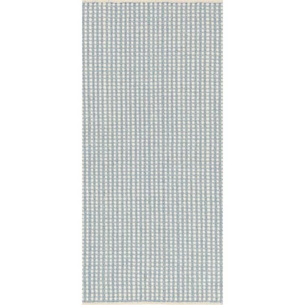 3 ft. x 8 ft. Sky Pixel Woven Sisal/Wool Indoor Runner Rug