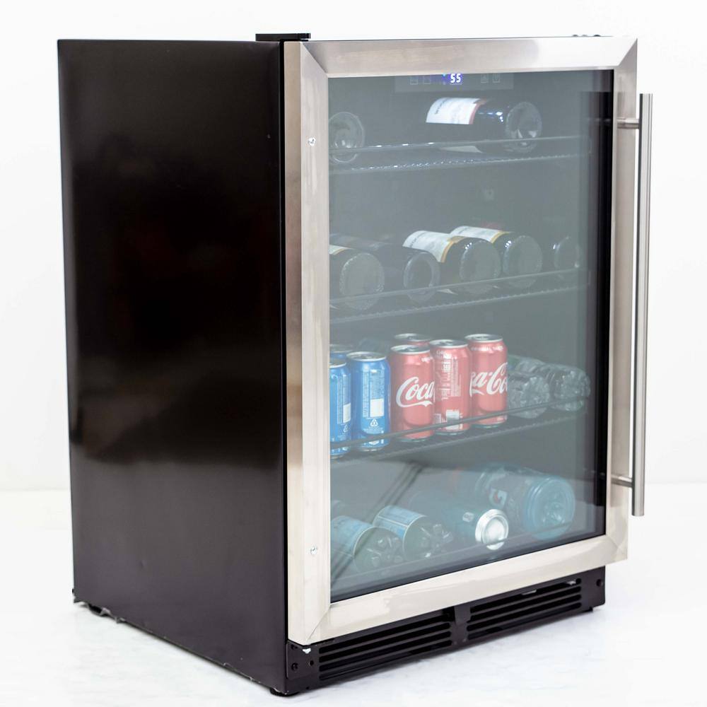 Avanti 5.2 Cu. Ft. Stainless Steel Beverage Center with Glass Door